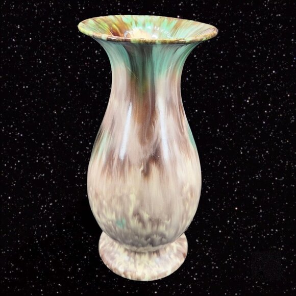Vintage West Germany Drip Glaze Pottery Ceramic Vase Numbered Mid Century 1950s - Picture 7 of 14